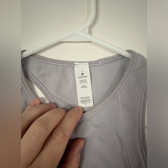 Lululemon Light Purple Ebb to Train Bra - Picture 7 of 9